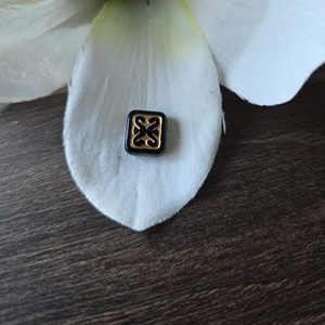 Black - gold rechthoek 11*12mm