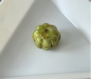 Groen pompoen kraal 11*8mm
