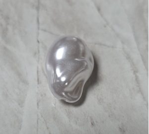 Imitatie zoetwaterparel Wit 21,5*15mm