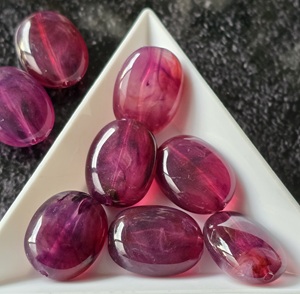 Aubergine rood ovaal 19*15mm