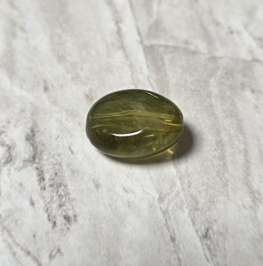 Olijfgroen nugget/eivormig 18,5*13,5mm
