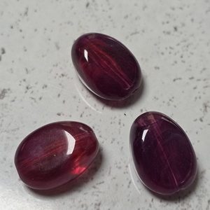 Aubergine red Nugget/Eivormig 18,5*13,5mm