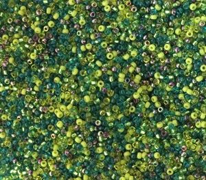 Miyuki mix Magic green orchid 2mm 11/0 (5g)