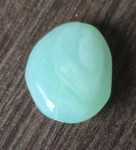 Mintgreen-marble eivormig/ovaal 24,5*21mm