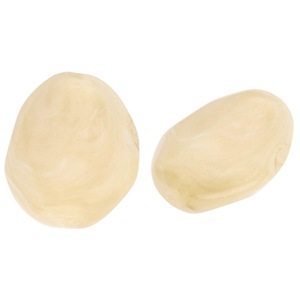 Beige bruin marble 24*21mm