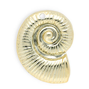 Schelphanger goudkleur acryl 68*56mm