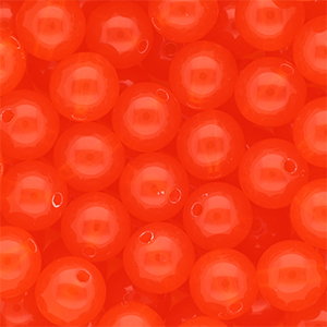 Vermillion rood shiny 12mm