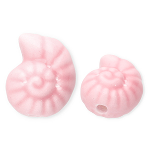 Schelp roze 14*12mm