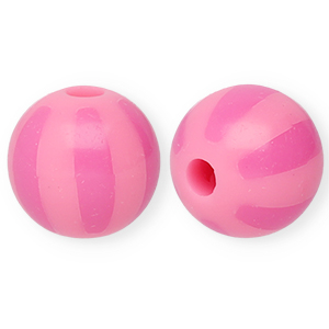 Lichtroze-roze gestreept 12mm