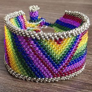 Rainbow armband 18,5cm