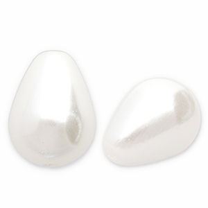 Imitatie zoetwaterparel druppel White 10*7mm