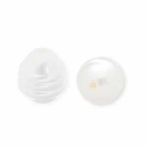 Imitatie zoetwaterparel ei-vormig 12*10mm