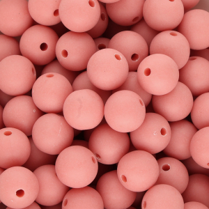 Koraal rozerood mat 12mm (5 stuks)