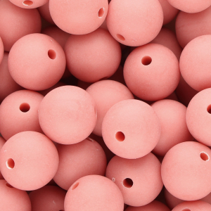 Koraal roze rood mat 14mm (5stuks)