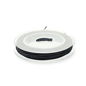 Elastiek rijgdraad 0,8mm zwart (10m)