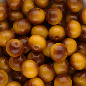 Bruin/amber-geel 12mm