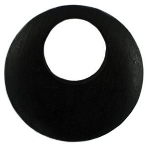 Houten hanger zwart 60mm