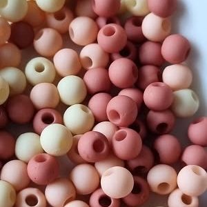 Softmix zalm/terracotta/vanille 4mm acrylmix,